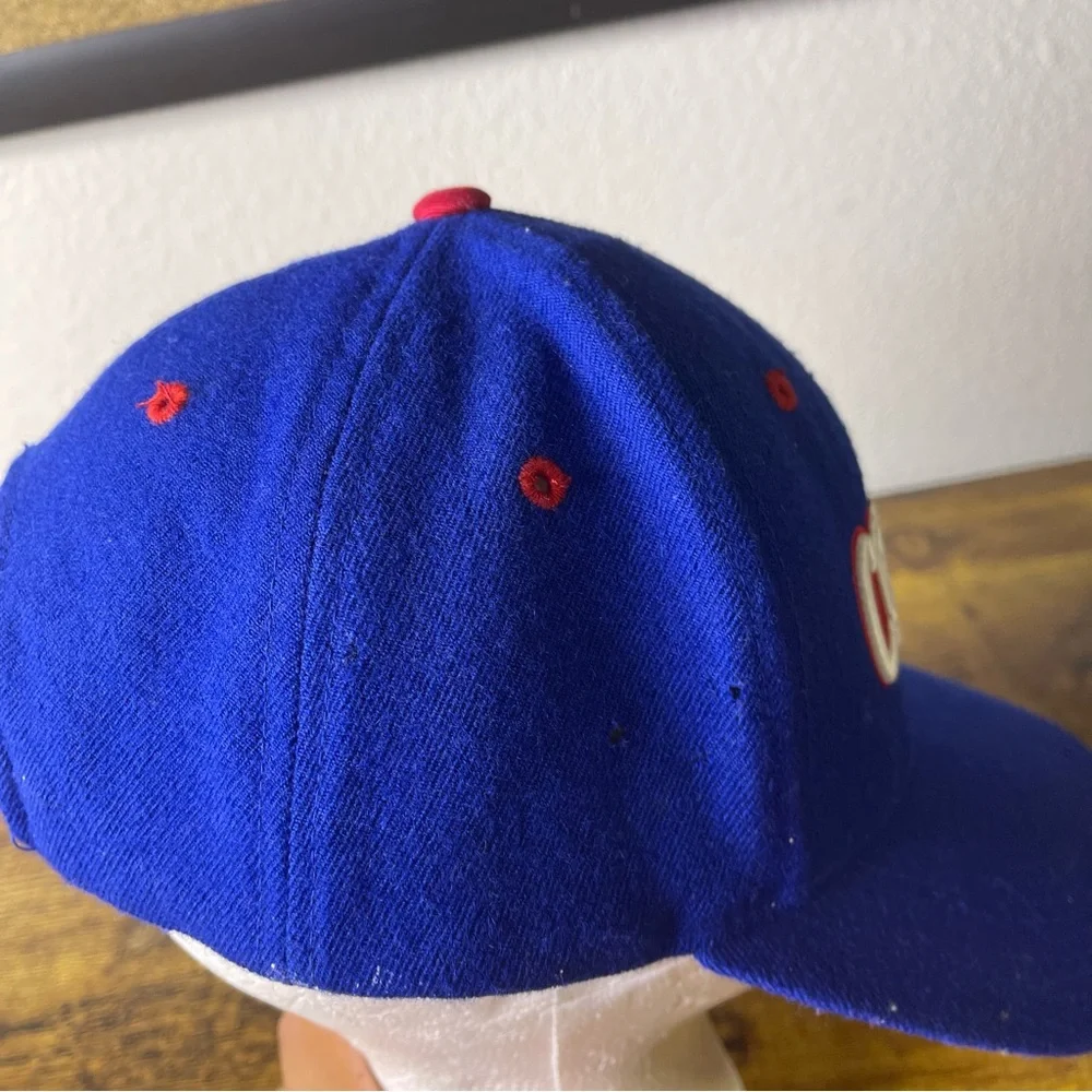 Vtg Y2K Nike Small Swoosh NBA Los Angeles Clippers Wool Hat Adult Blue Strapback